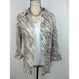 JM Collection Sheer Blouse Size 10